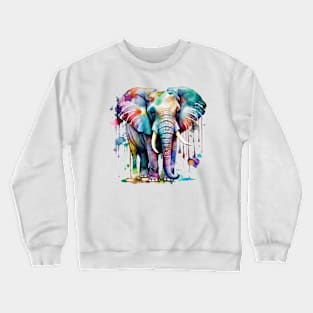 Colorful Elephant #3 Crewneck Sweatshirt